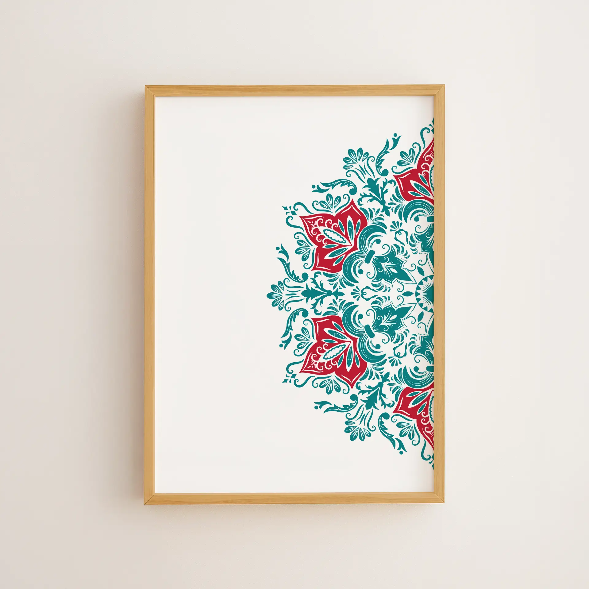 Yarım Motif 4 çerçeveli Yarım Motif 4 - Görsel 1