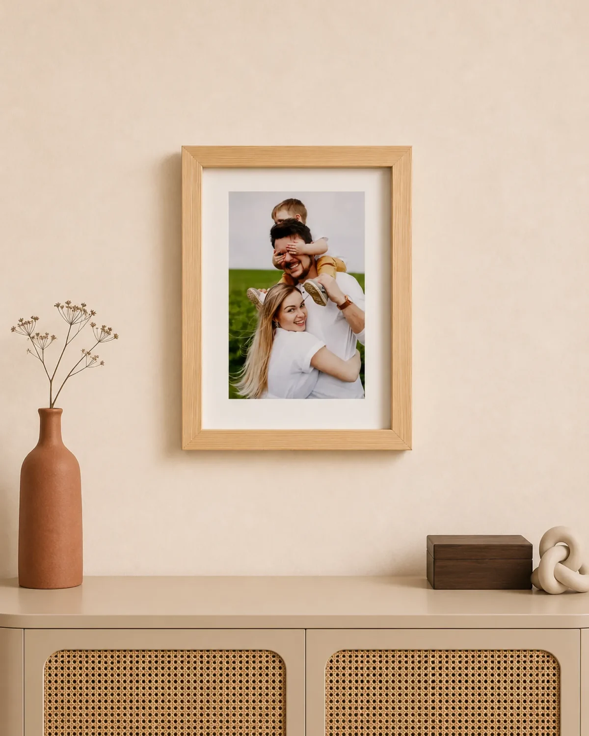 Ahşap Dikdörtgen Fotoğraf Çerçevesi