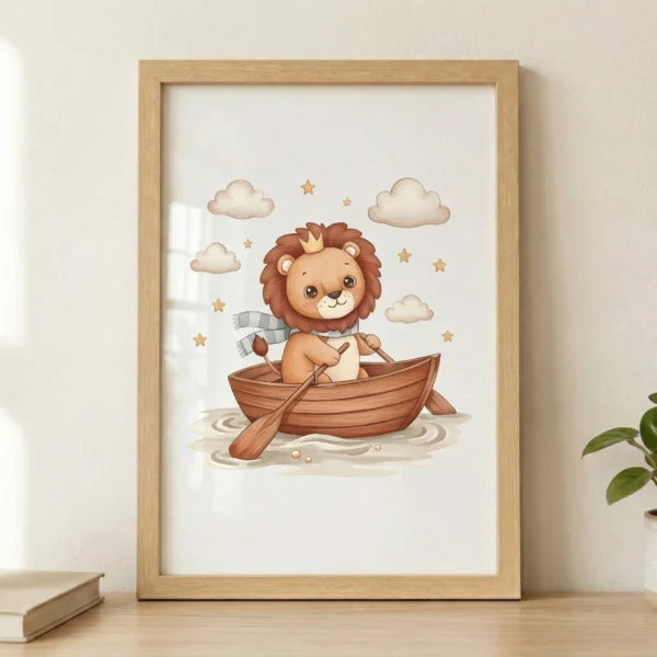 Aslan Yollarda Çerçeveli Tablo