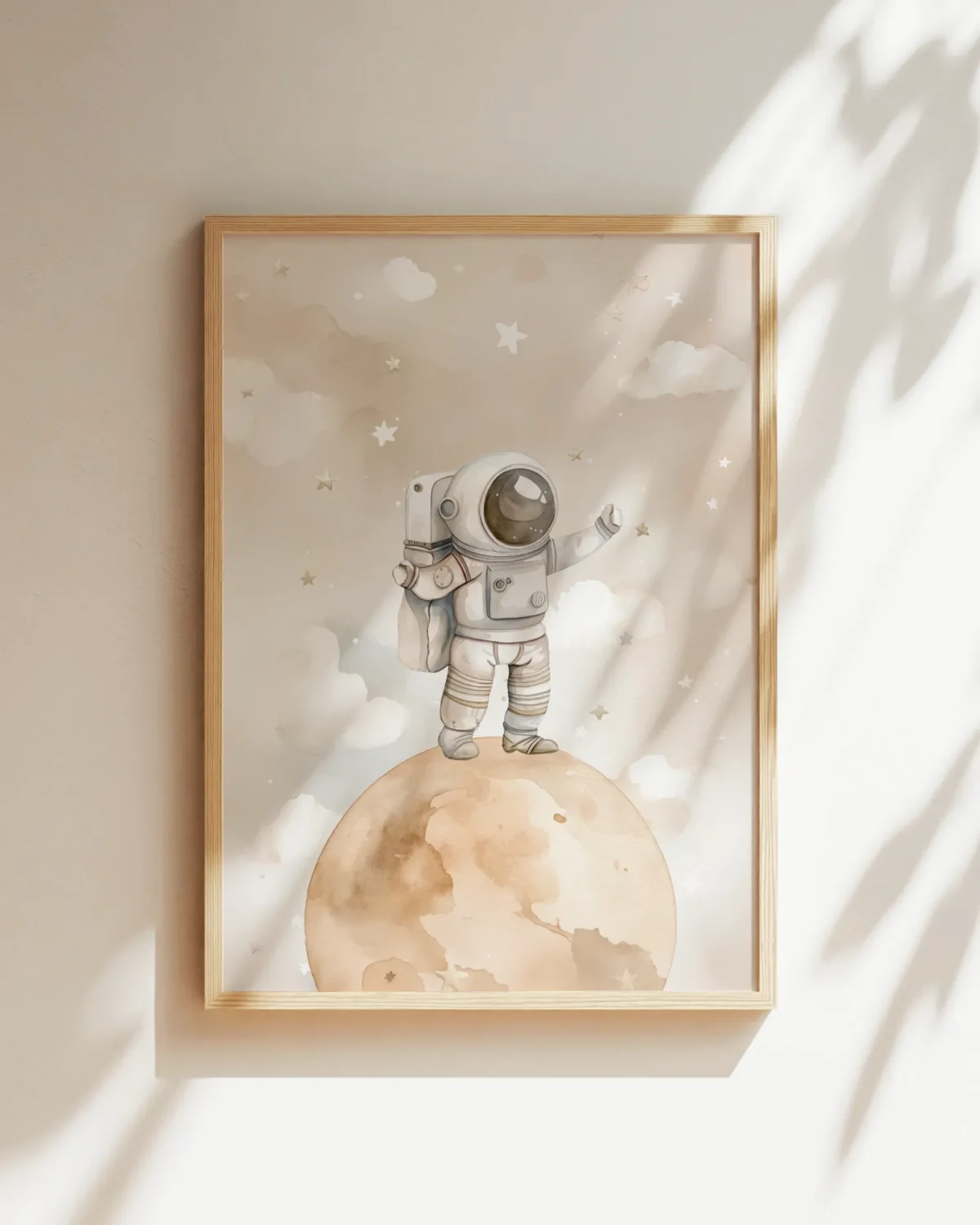 Astronot Çerçeveli Tablo