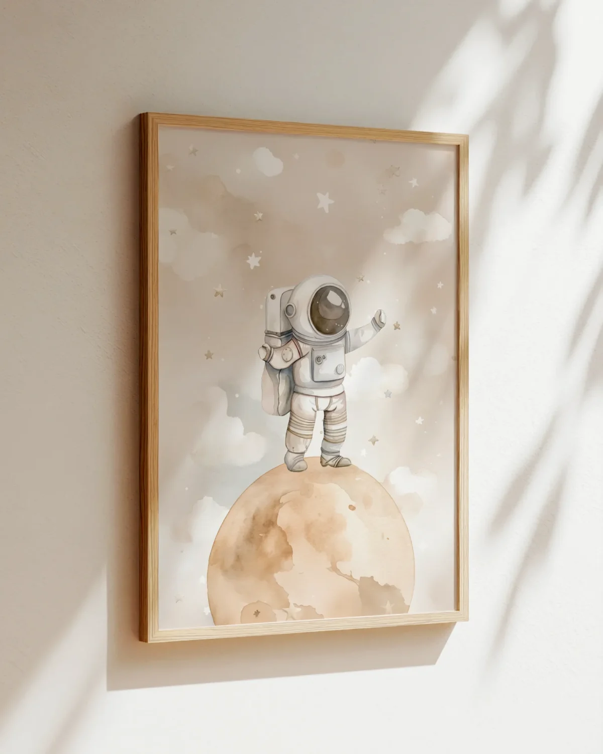 Astronot Çerçeveli Tablo