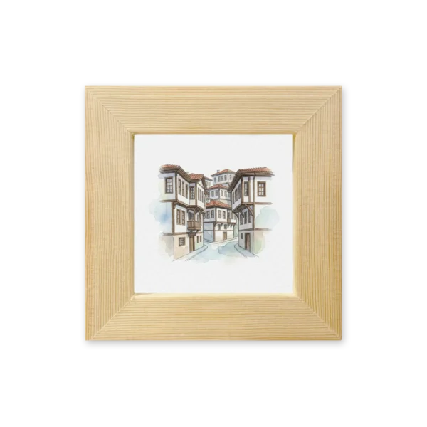 Ankara Beypazarı Evleri Çerçeveli Magnet