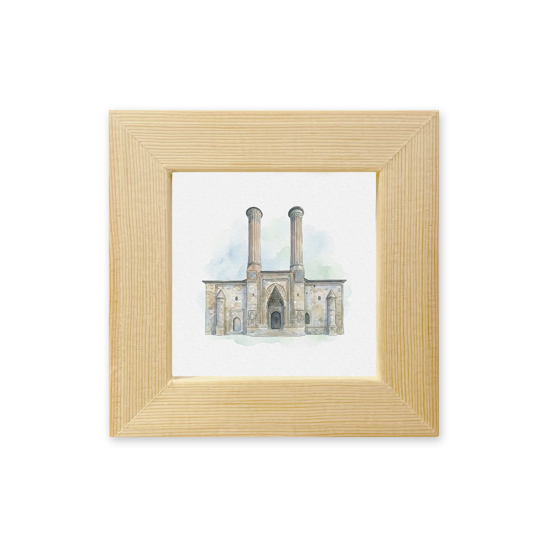 cifte-minareli-medrese-magnet Erzurum Çifte Minareli Medrese Çerçeveli Magnet