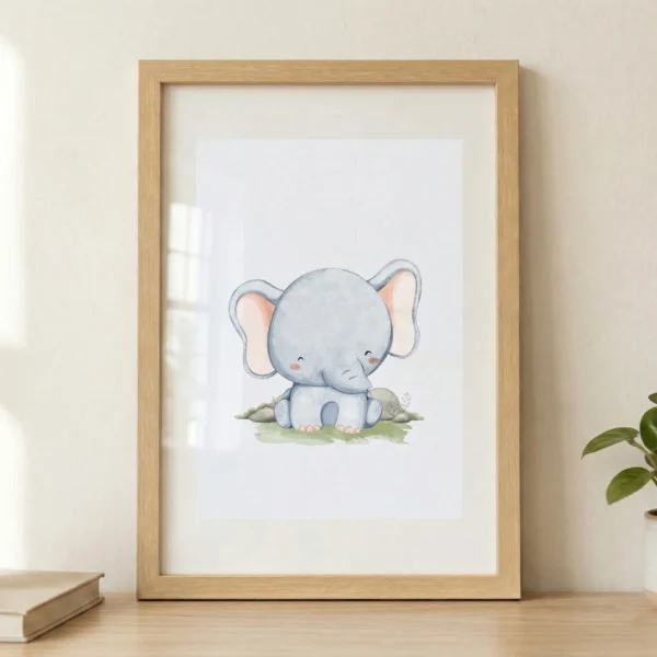 Fil Kardeş Çerçeveli Tablo