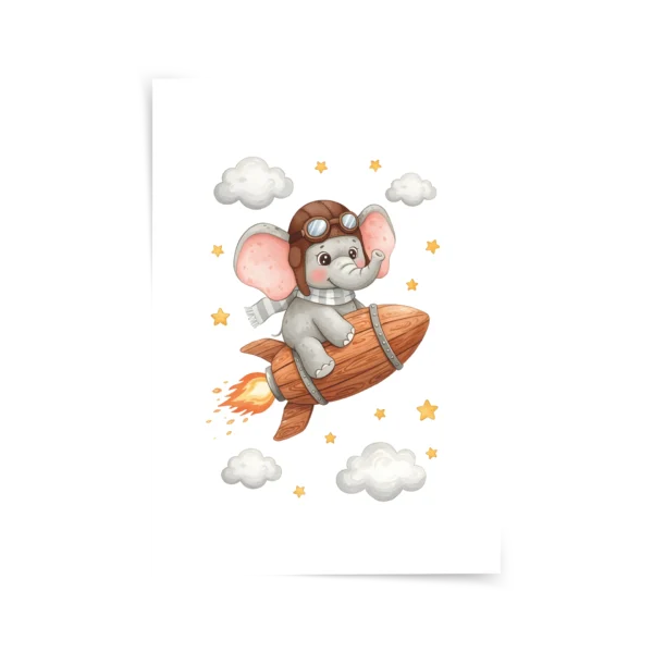 Fil Yollarda Poster & Çerçeveli Tablo