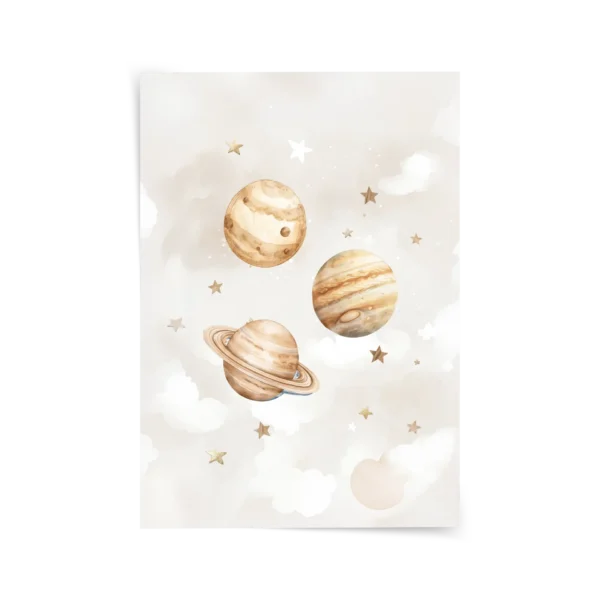 Gezegenler Poster & Çerçeveli Tablo