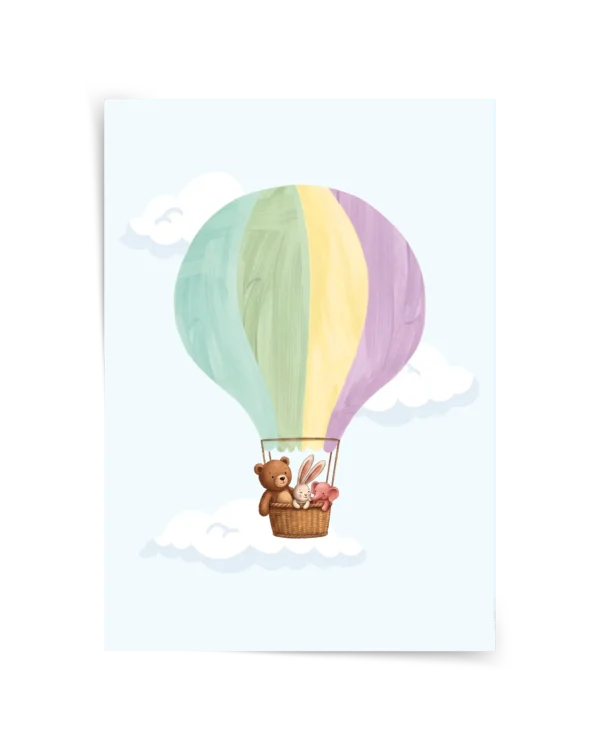 Hava Balonu Çerçeveli Tablo ve Poster