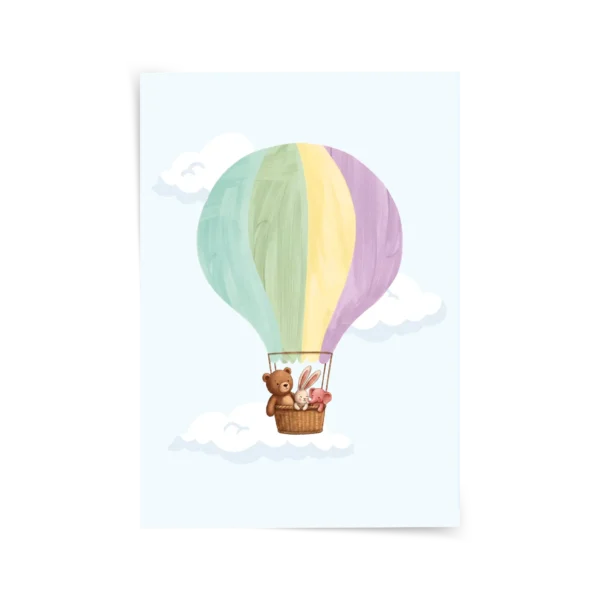 Hava Balonu Poster & Çerçeveli Tablo
