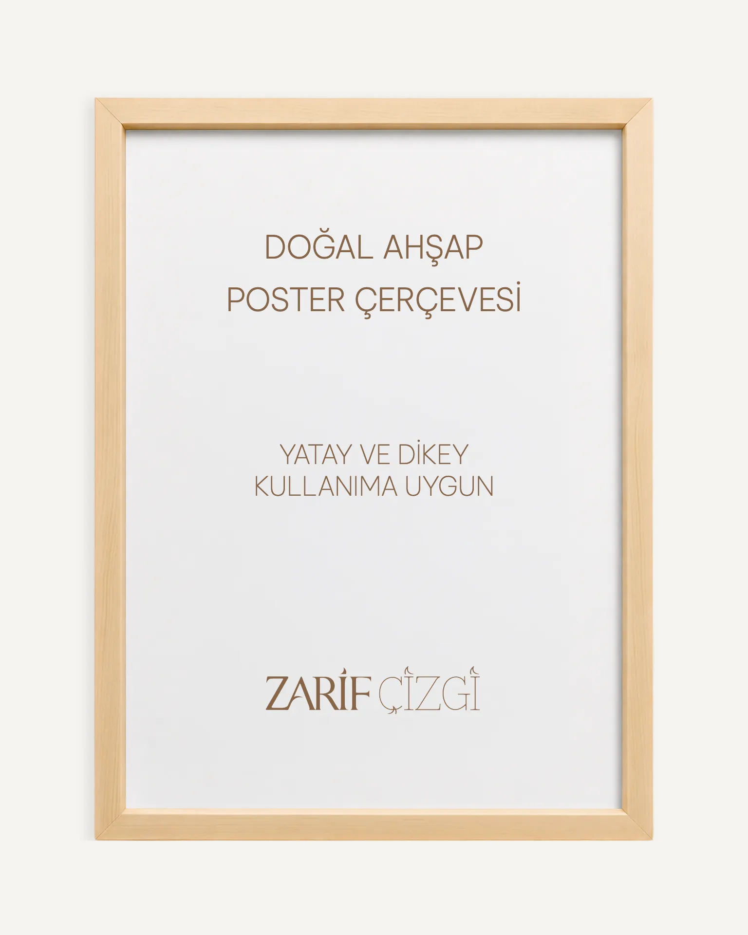 ince ahsap cerceve İnce Doğal Ahşap Poster Çerçevesi