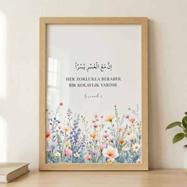 İnşirah 6 v3 Çerçeveli Tablo