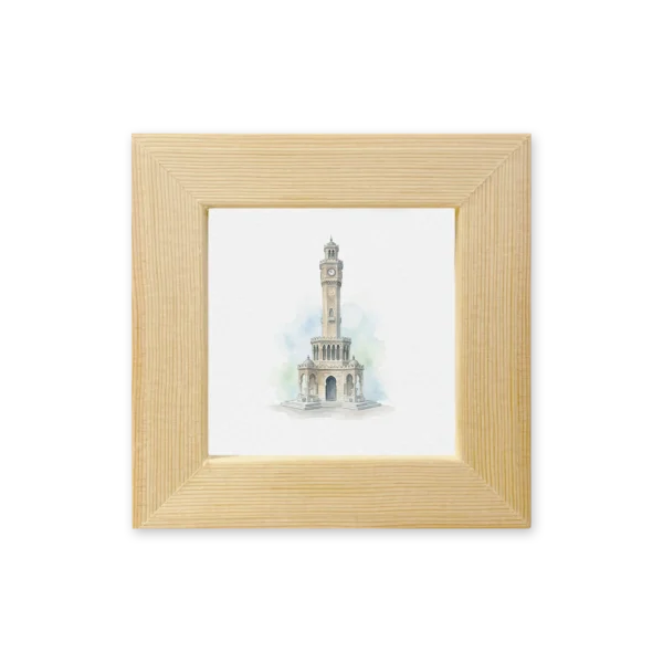 İzmir Saat Kulesi Çerçeveli Magnet