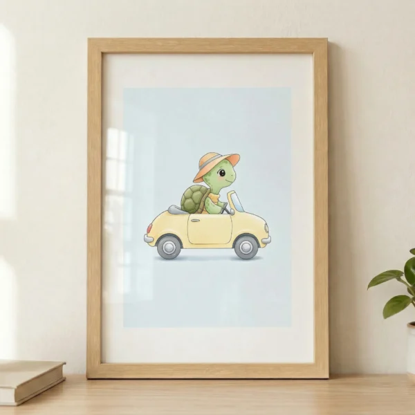 Kaplumbağa Rüyası Çerçeveli Tablo