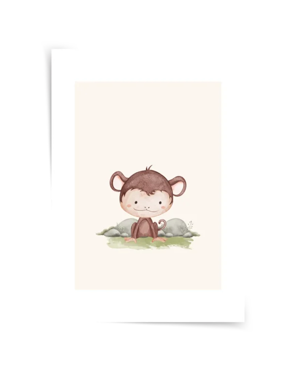 Maymun Kardeş Çerçeveli Tablo ve Poster