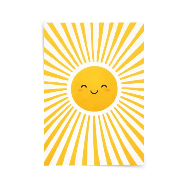 Mutlu Güneş Poster & Çerçeveli Tablo