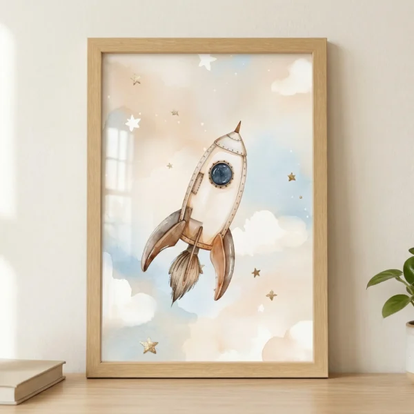 Roket Çerçeveli Tablo