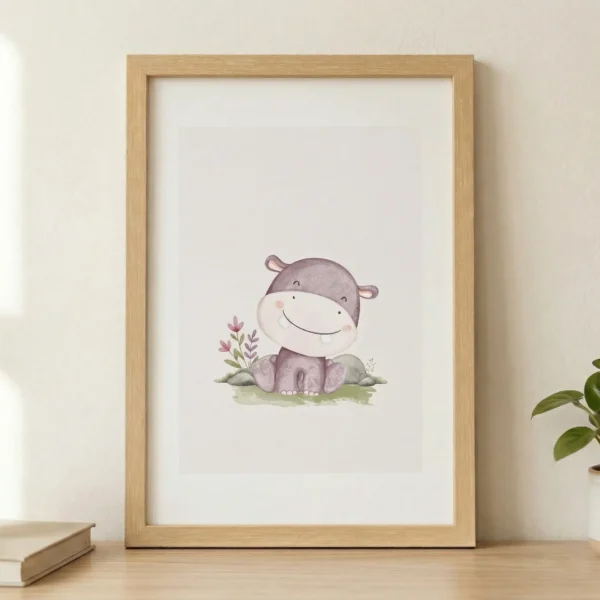 Su Aygırı Kardeş Çerçeveli Tablo