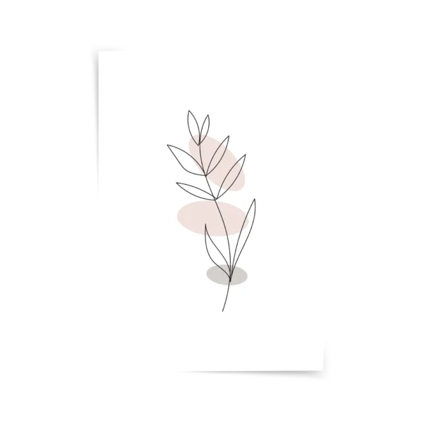 Tek Çizgi v8 Poster & Çerçeveli Tablo