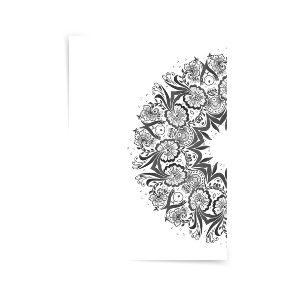 Yarım Motif 1 Poster & Çerçeveli Tablo