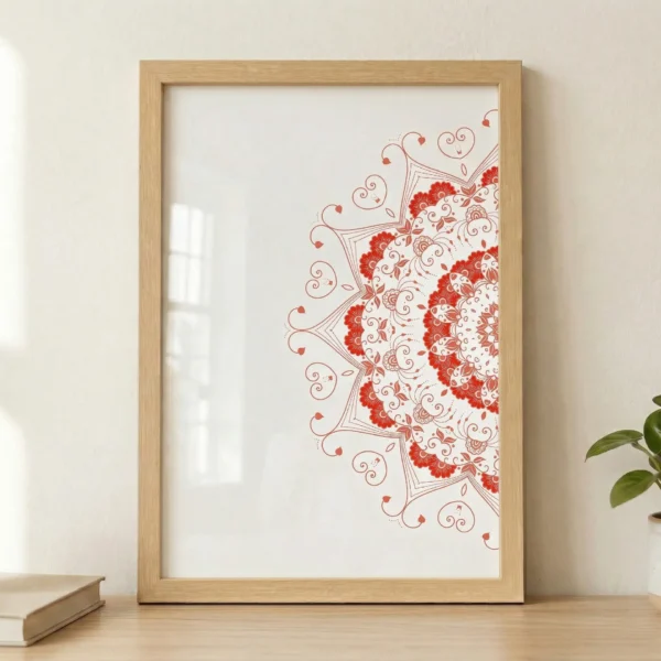 Yarım Motif 2 Çerçeveli Tablo