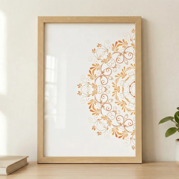 Yarım Motif 3 Çerçeveli Tablo