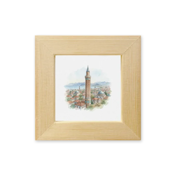 Antalya Yivli Minare Çerçeveli Magnet