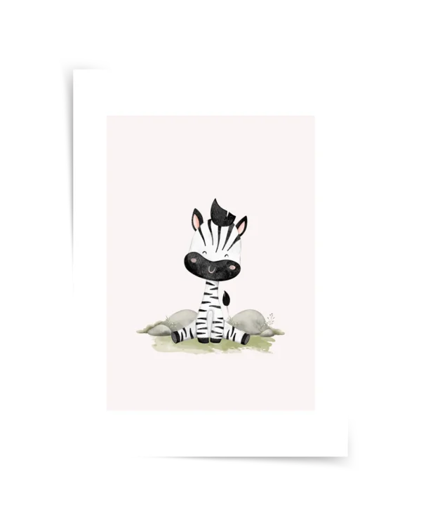 Zebra Kardeş Çerçeveli Tablo ve Poster
