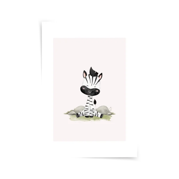 Zebra Kardeş Poster & Çerçeveli Tablo