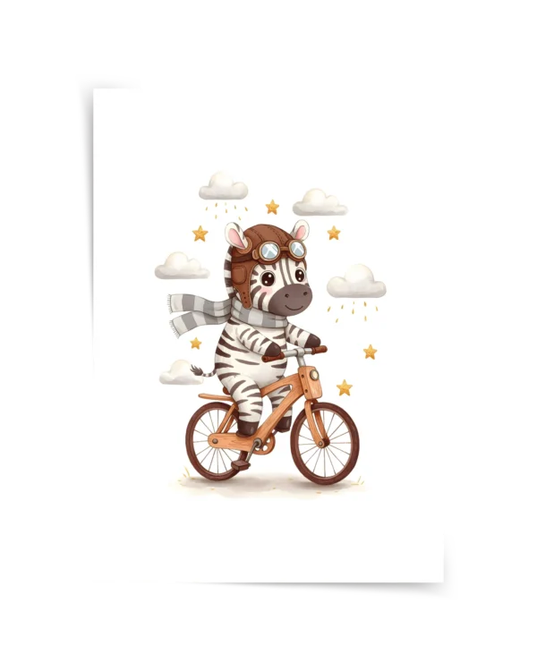 Zebra Yollarda Çerçeveli Tablo ve Poster