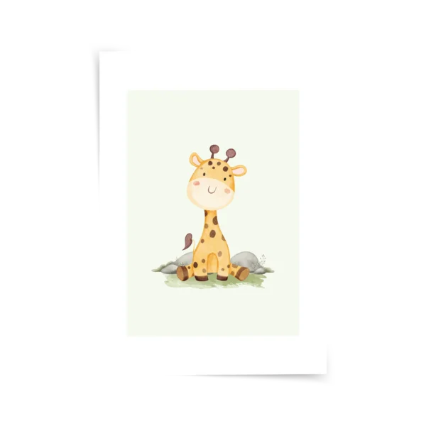 Zürafa Kardeş Poster & Çerçeveli Tablo